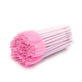 Eyelash brush, pink 100 pcs