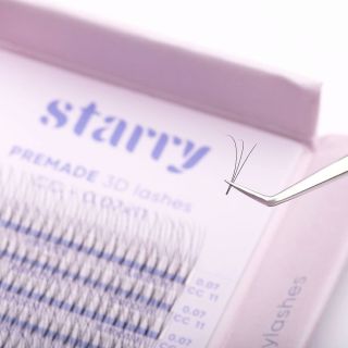 3D Premade fans D 0,07 (416 fans) 0 Starry lashes