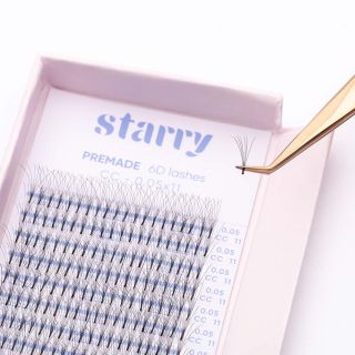 6D Premade fans D 0.07 (320 fans) 0 Starry lashes