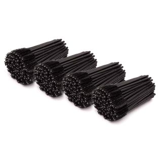 Eyelash brush 4x100pcs, black