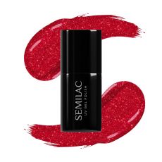 Semilac geellakk #025, Glitter Red, Semilac Geellakk, Värvilised lakid