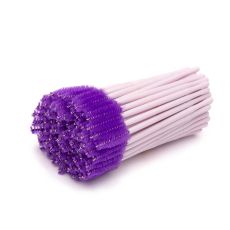Eyelash brush, dark purple 100 pcs