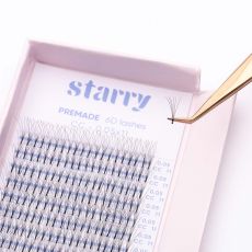 6D Premade fans C 0.07 (320 fans) 1 Starry lashes