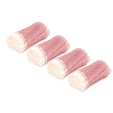 Microfiber applicators, glitter pink 4x100 pcs